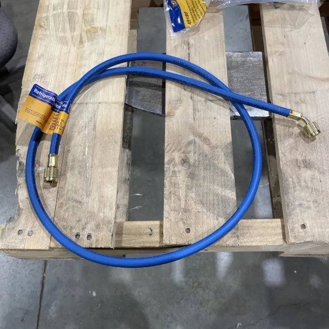 Yellow Jacket 21260 HAV-60 Blue HVAC Charging Hose 60" Suitable for R410A. N4