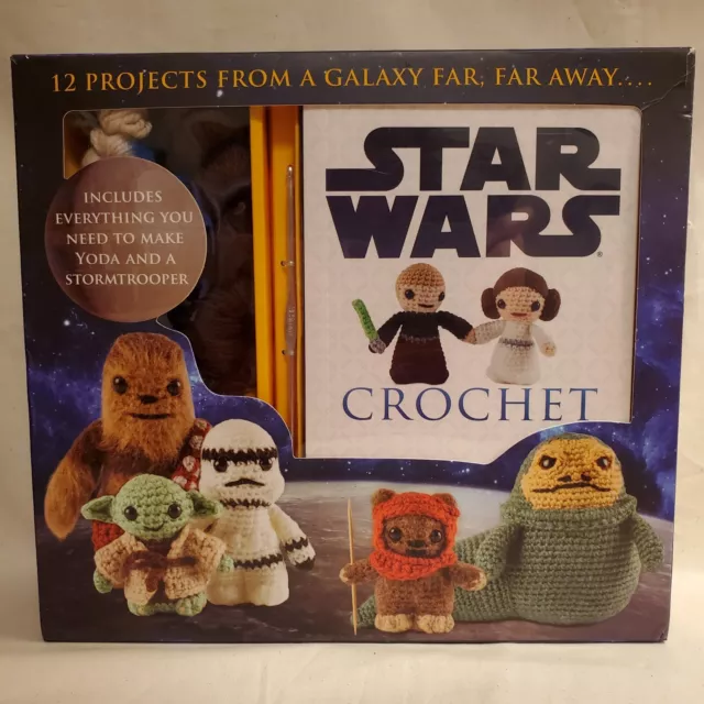 NEW Classic Star Wars Yoda and a Stormtrooper Crochet Kit - and 12 Patterns -
