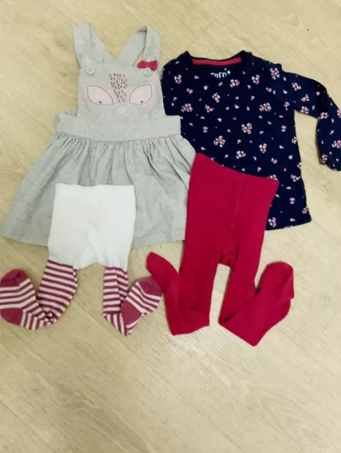 Girls Clothes Bundle X 4. Age 3-9 Months  Tu   Fred Flo & Other.