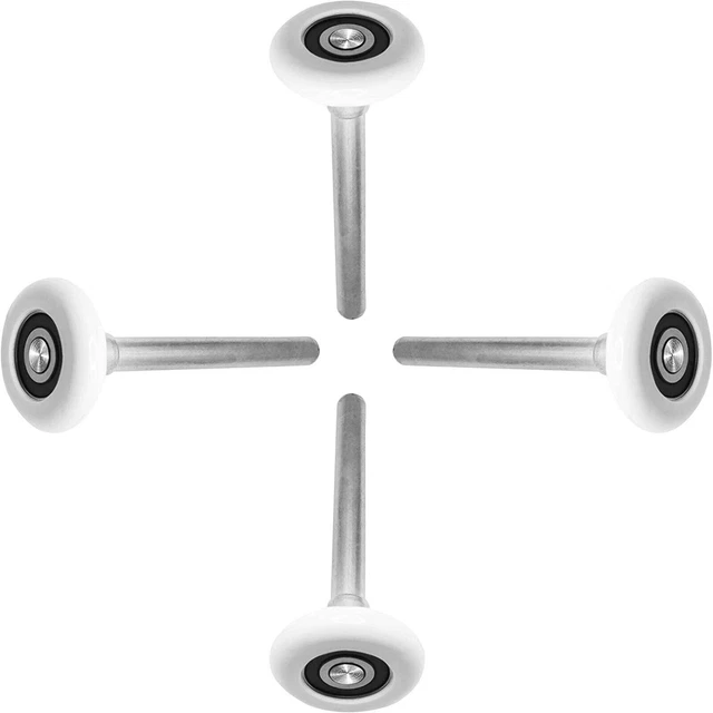 4-Pack 2 " Nylon Garage Serranda 4 " Base, Alto Carico Cuscinetti Ruote 6200-2RS