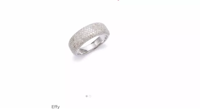 Effy Ring 14 Kt White Gold with Diamonds