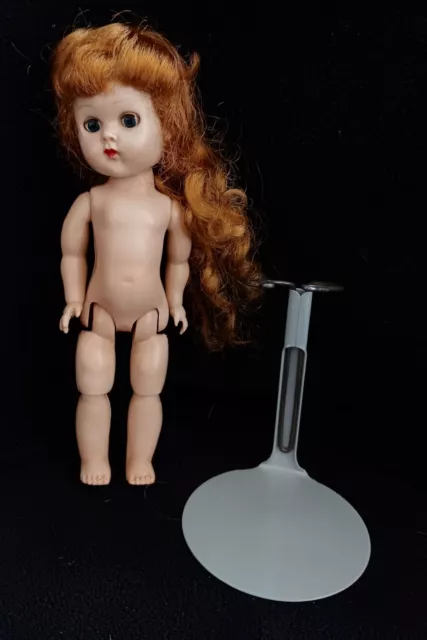 Vintage Vogue Ginny Doll Bent Knee Walker 1957 and Doll Stand