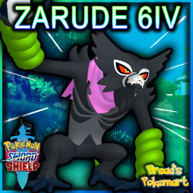 ZARUDE + SHINY CELEBI 6IV Event Pack💚Sword & Shield Pokémon the Movie Coco  FAST