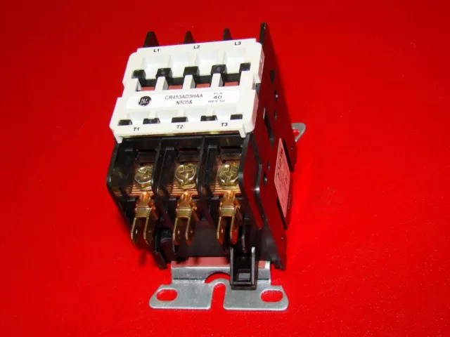 GE Contactor & Starter CR453AD3HAA 40 Amp 3 Pole 24 Volt Coil Definite Purpose