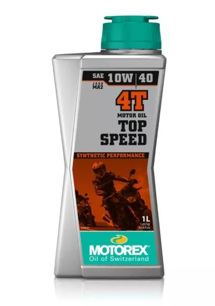 Huile MOTOREX Top Speed 4 Temps 10W40 moto scooter quad 1 litre 100% synthèse