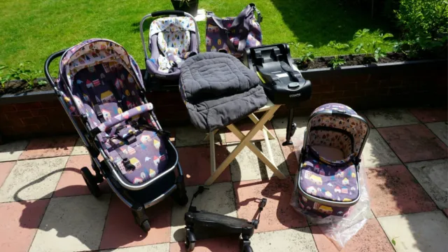 Cosatto 3in1 Baby Travel System Bundle - Pram, Carrycot, and Pushchair.