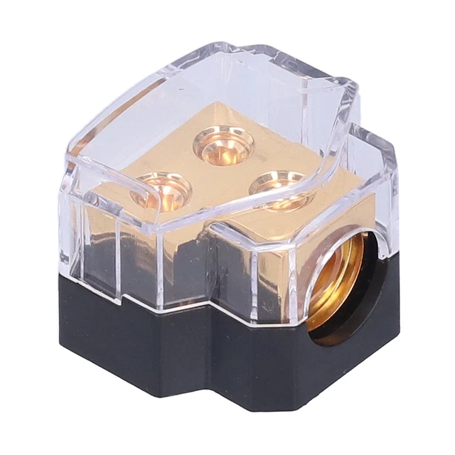 Auto 1x0GA In/2x4GA Out Bloc De Distribution D'alimentation Porte-fusible Pour