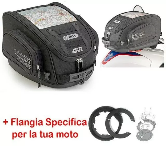 Bolsa de Depósito Kawasaki Ninja H2 SX Givi UT809 Brida Bf35 Tanque Bolsa