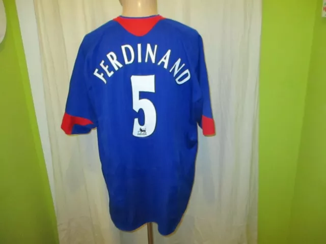 Manchester United Nike Auswärts Trikot 2005/06 "vodafone" + Nr.5 Ferdinand Gr.XL