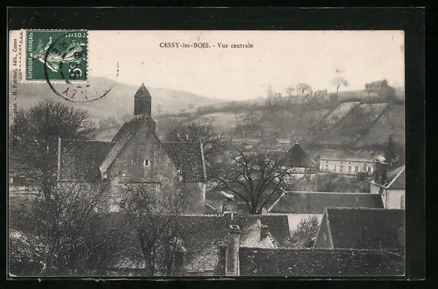 CPA Cessy-les-Bois, Vue gènèrale 1908