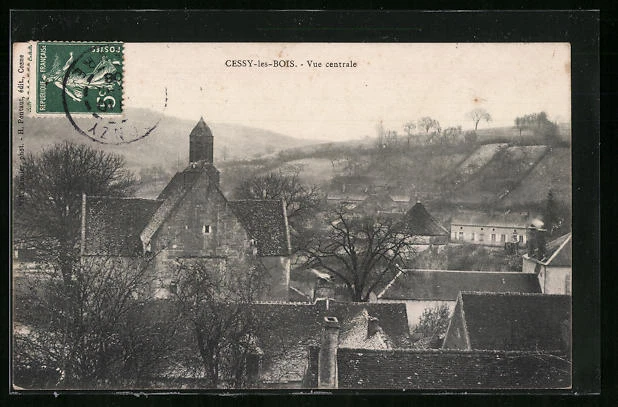 CPA Cessy-les-Bois, Vue gènèrale 1908