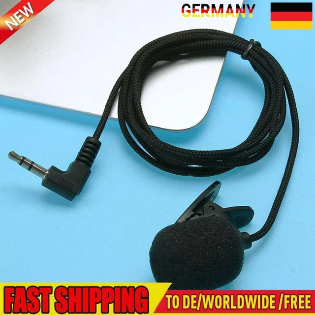 Mini Clip-on Lapel Microphone Portable for Audio Video Recording