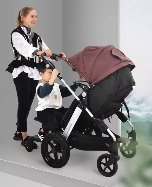 1 Piece Universal Stroller Ride Board Eco-friendly PP Trolley Auxiliary Pedal