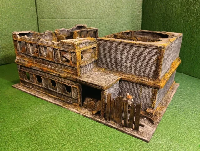 Wargames Terrain Scenery Building Ruins Warhammer WW2 40K Bolt Action 28mm