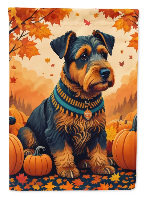 Airedale Terrier Fall Flag Canvas House Size DAC1003CHF