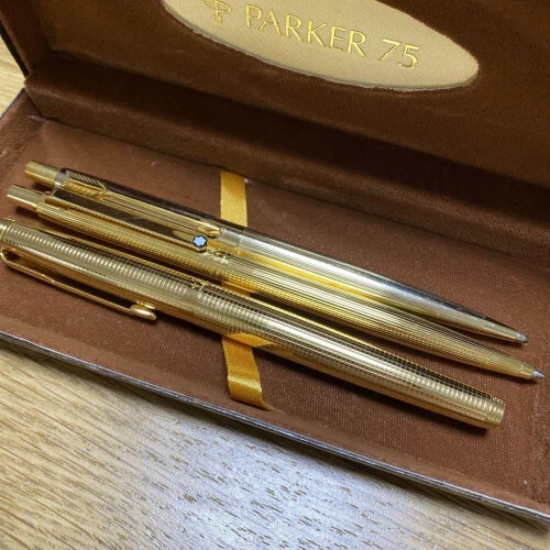 75 Pens Visual PARKER75 FOUNTAIN PEN/BALLPOINT Pen/Mechanical Pencil Set Vintage £207. ...