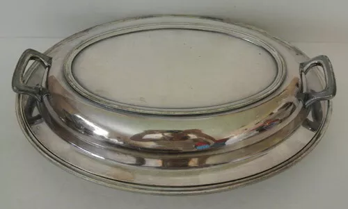 Poole Silver Co EPNS 1104 Buffet Covered Serving Dish Server Silverplated Plate