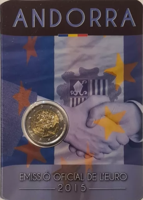 2 Euro Andorra  2015 - Firma Accordo Doganale - Coincard FDC