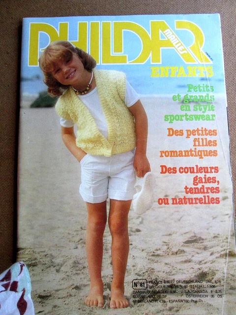 Revue De Tricot Phildar Vintage N°81 - Modèles Enfants Sportswear - Années Passées - Occasion