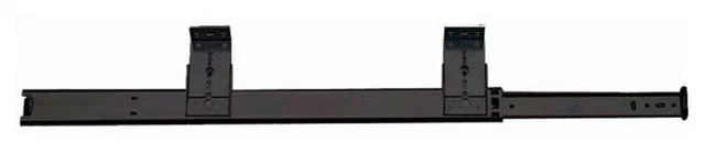 Knape and Vogt 8150P 18 18"L Undermount Ball Bearing Keyboard - Black
