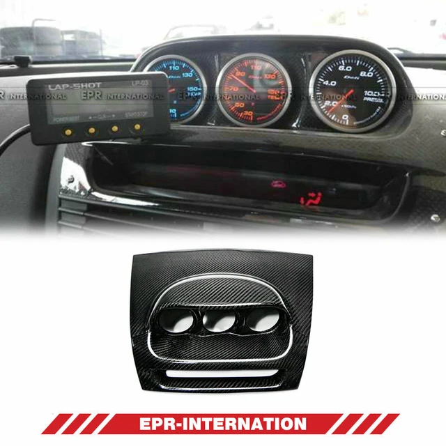 CARBON FIBER DASH Mount Triple Gauge Pod 60mm (RHD) For Mazda RX8 Car
