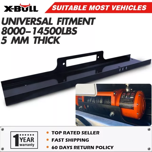 X-BULL Winch Mounting Plate Cradle Steel Universal 8000lb-14500lb Trucks Trailer