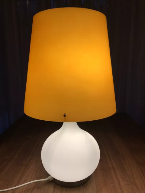 Design Tischleuchte ADE Fabas Luce groß orange -sehr selten-