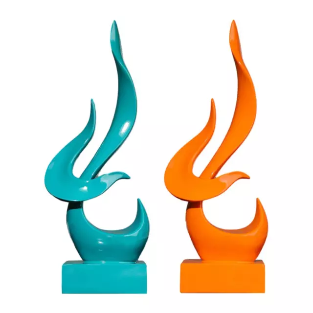 Statue de flamme abstraite, artisanat créatif pour maison, Table basse,
