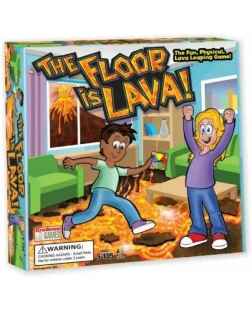 The Floor is Lava By Endless Games, 2-6 Players-Ages5+Fun Interactive Board Game