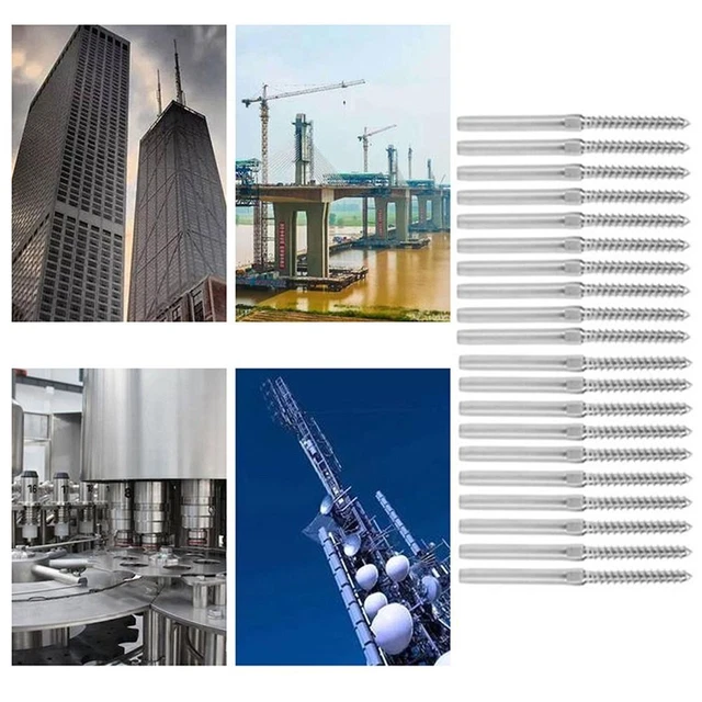 Lag Schraube Term Seil-Balustraden-Kit Rings ch rauben Montage rahmen Schraube