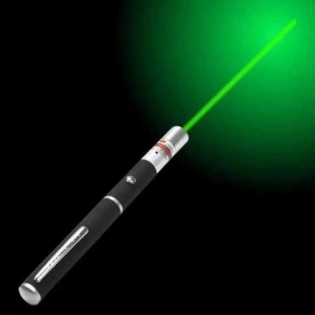 Pointeur Laser Vert 5 Embouts 10Km Puissant Longue Portee