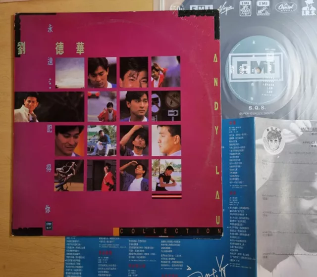 ANDY LAU 劉德華 - Collection [ 1990 Korea 1st Vinyl ] EX w/Insert Promo