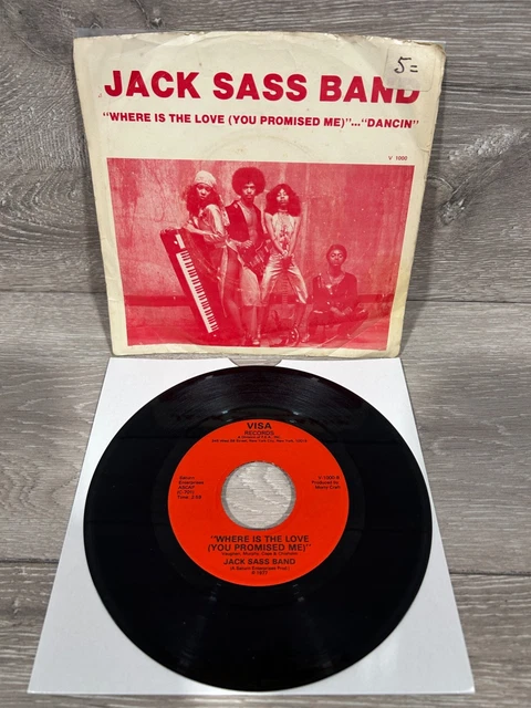 7” JACK SASS BAND DANCIN' killer cuts Jack Sass Band – Where Is The Love (You Promised Me