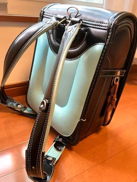 Randoseru Tsuchiya Kaban Backpack Black Blue Japanese Kid's School Bag Used