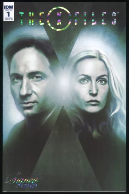 X-Files 1 Variant Comic IDW 2016 Retailer Incentive Signed Edition Mulder Scully