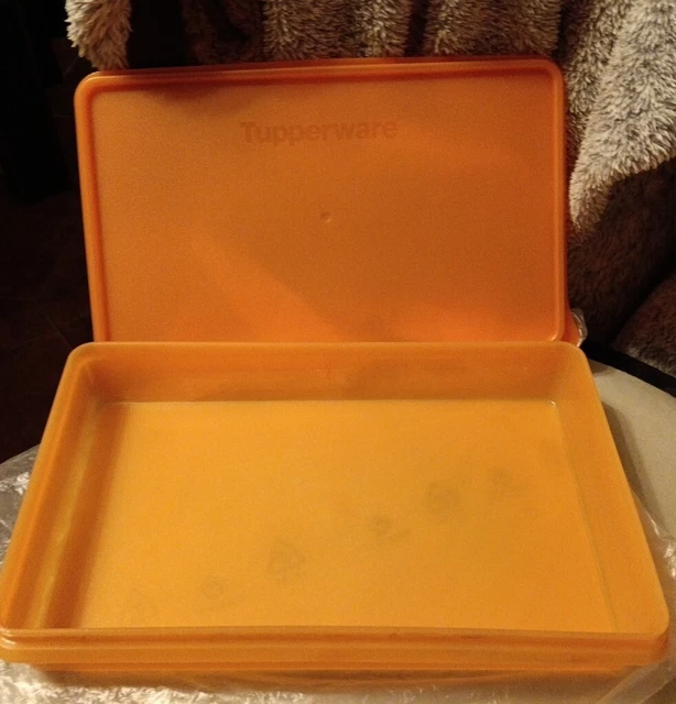 Tupperware Vintage Boîte Orange foncé