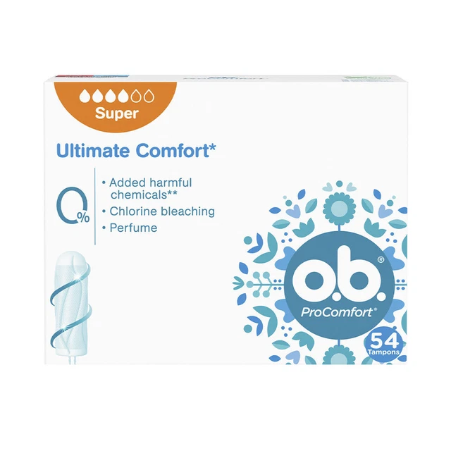 Higiene O.b. unisex O.B. PROCOMFORT SUPER tampón 54 u