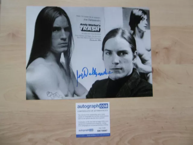 Joe Dallesandro Andy Warhol Trash Original Autogramm signed 20x28 cm Bild ACOA