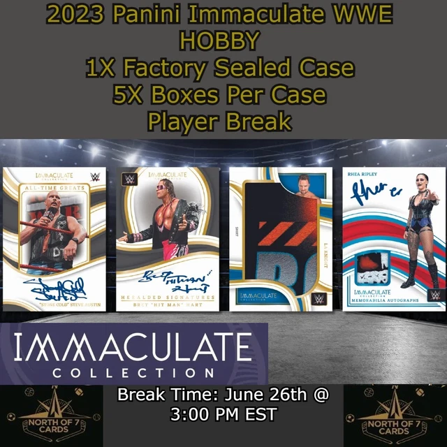 The Inmaculate One Rhea RHEA RIPLEY 2023 Panini Immaculate WWE Hobby 1X Case Player BREAK #3 ...