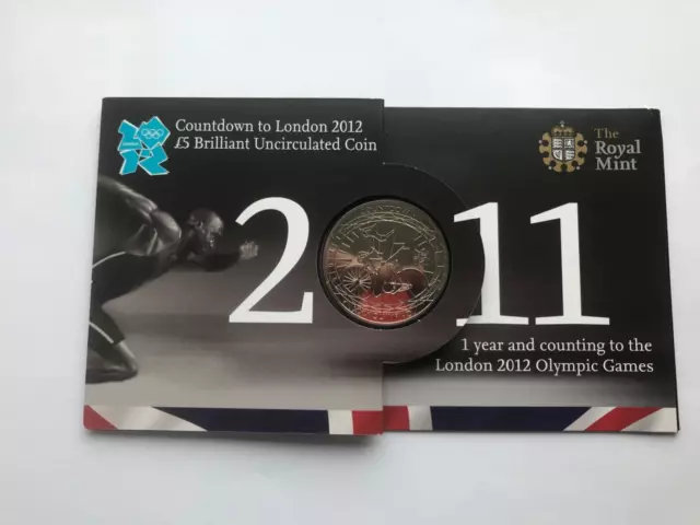 2011 Countdown To London 2012 Five 5 Pound Coin Royal Mint Pack Bu Bunc