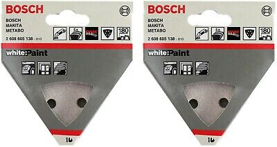 BOSCH 10x Paint SANDING SHEET Grit 180 WHITE 2608605138 - 810 Delta Sander