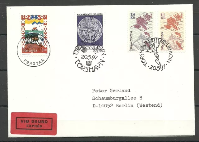 FARÖR/ Landschaften MiNr 320/21 FDC