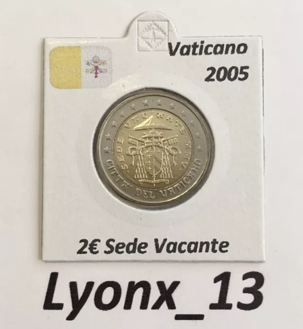 2€ 🇻🇦 Vaticano 2005 Sede Vacante BU De Cartera Oficial Sin Circular Muy Escasa