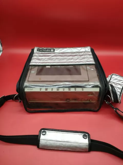 Hitachi Video Deck Cassette Recorder VT-6500E + Shoulder Strap Carry Case