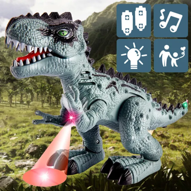 Dinosaur Walking Toy Robot Sound Light Kids Moving Radio Electric Xmas Kids Gift