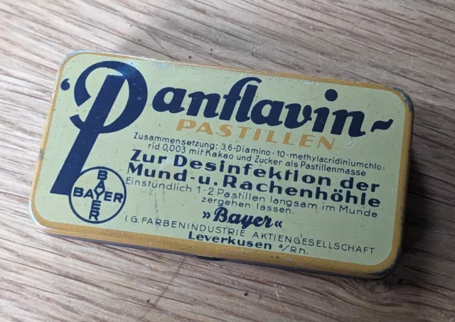 Panflavin-Pastillen - Bayer, Leverkusen -  Blechdose