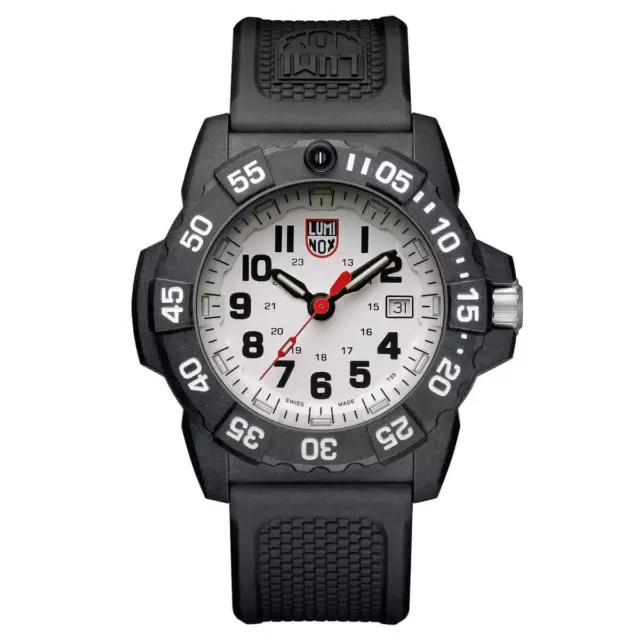 Luminox 3507 Men's Navy Seal 3500 Swiss White Dial Dive Watch