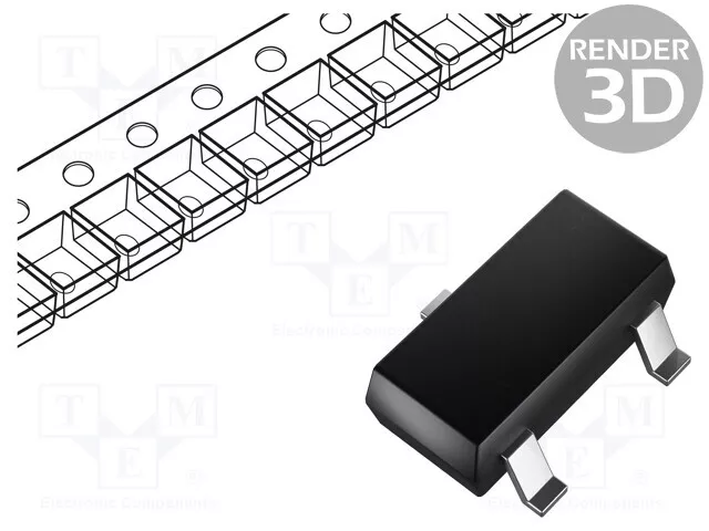 Transistor : N-Mosfet 420mW Idm : 5A 60V 270mA SOT23 Unipolaire