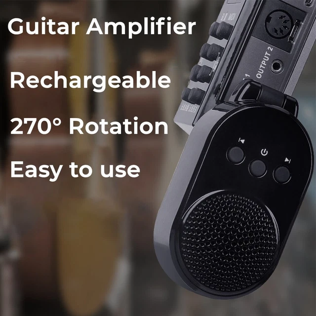 Mini Amplificateur Guitare Ampère For-Electric Guitare Basse 6.35mm Prise USB