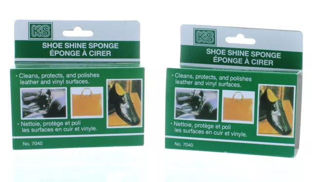 Instant Shoe Shine Sponge - 3pk Shoe Shine Sponges for Leather